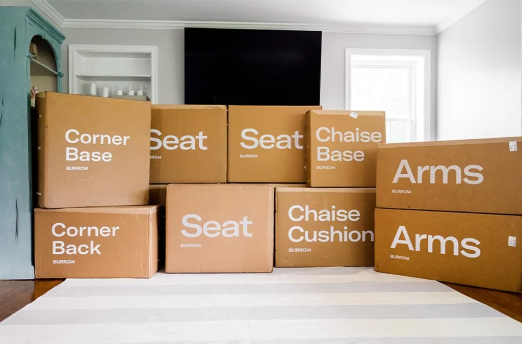 Burrow Sectional Packaging