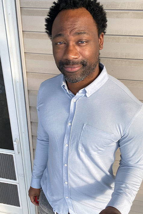 limitless merino button down shirt