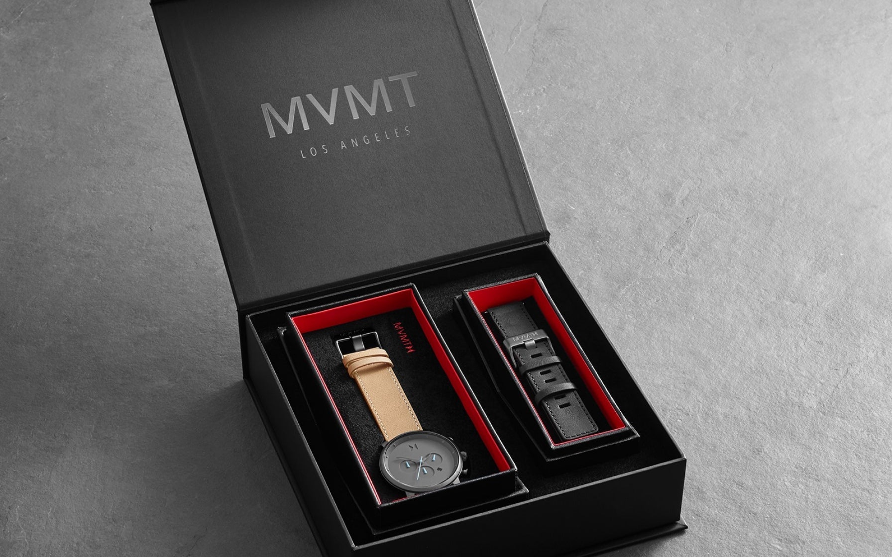 MVMT Black and Cream Box Set MVMT Blacktop II Ceramic Watch (47mm) - Speidel main image 2